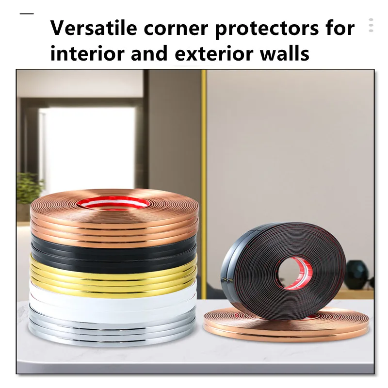 Ceramic Tile Blank - Selbstklebender Antikollisions-Wand-Eckenschutzstreifen, PVC-Silikon, dekorative Ecke, Wandkante,
