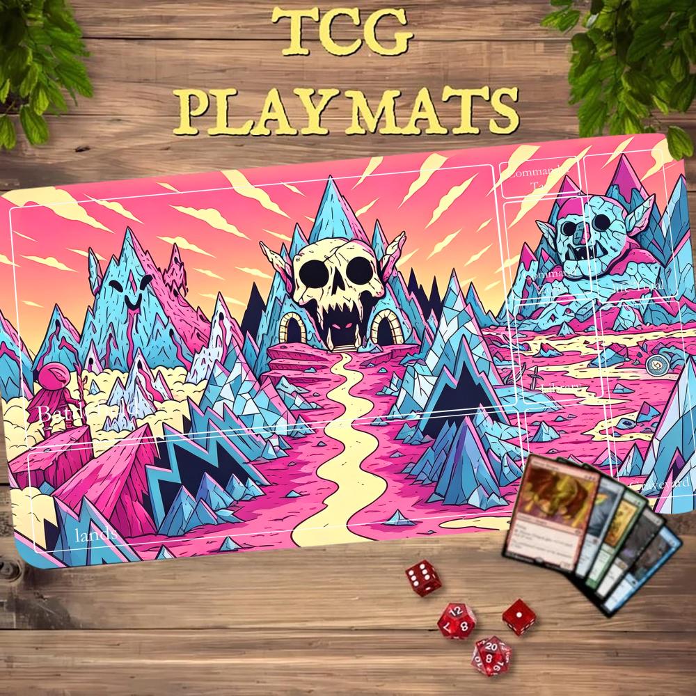 Cartoon Pink Skull Mountain TC – Door Mat Blank Bewertung und Preis