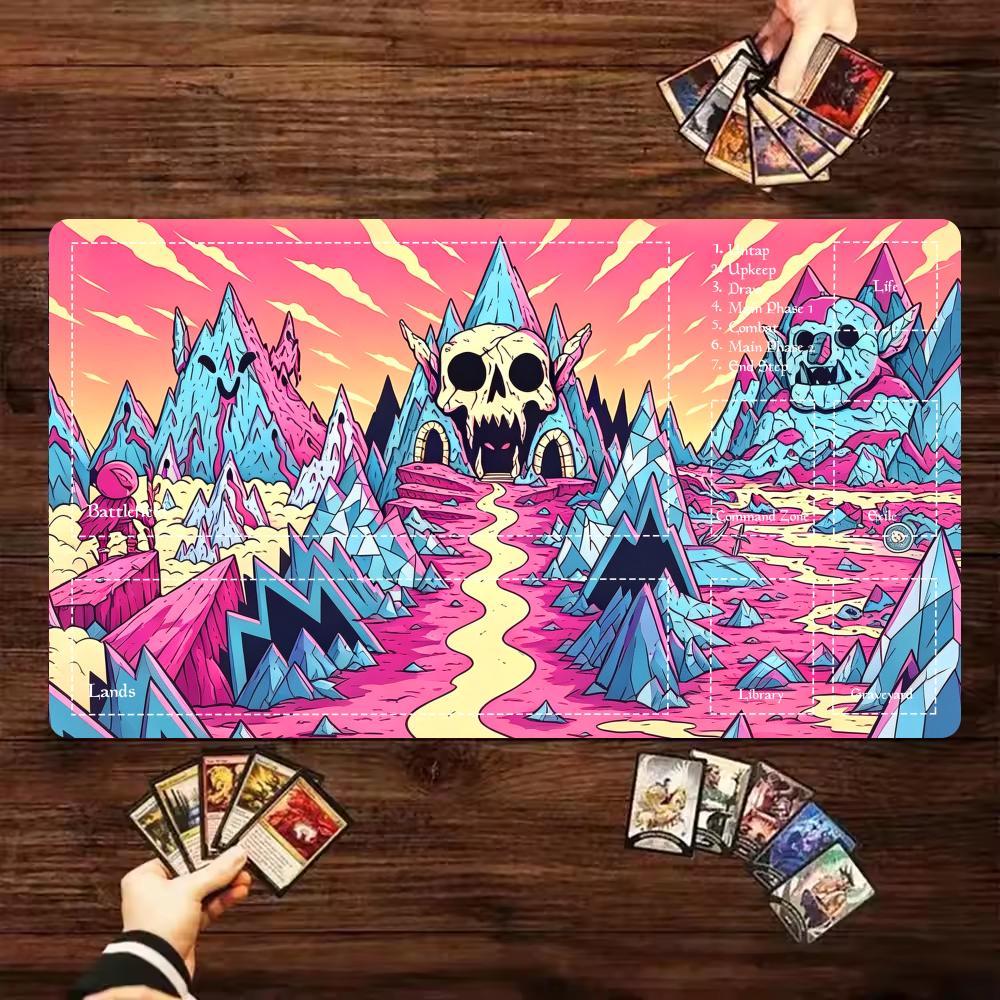Cartoon Pink Skull Mountain TC – Door Mat Blank Bewertung und Preis