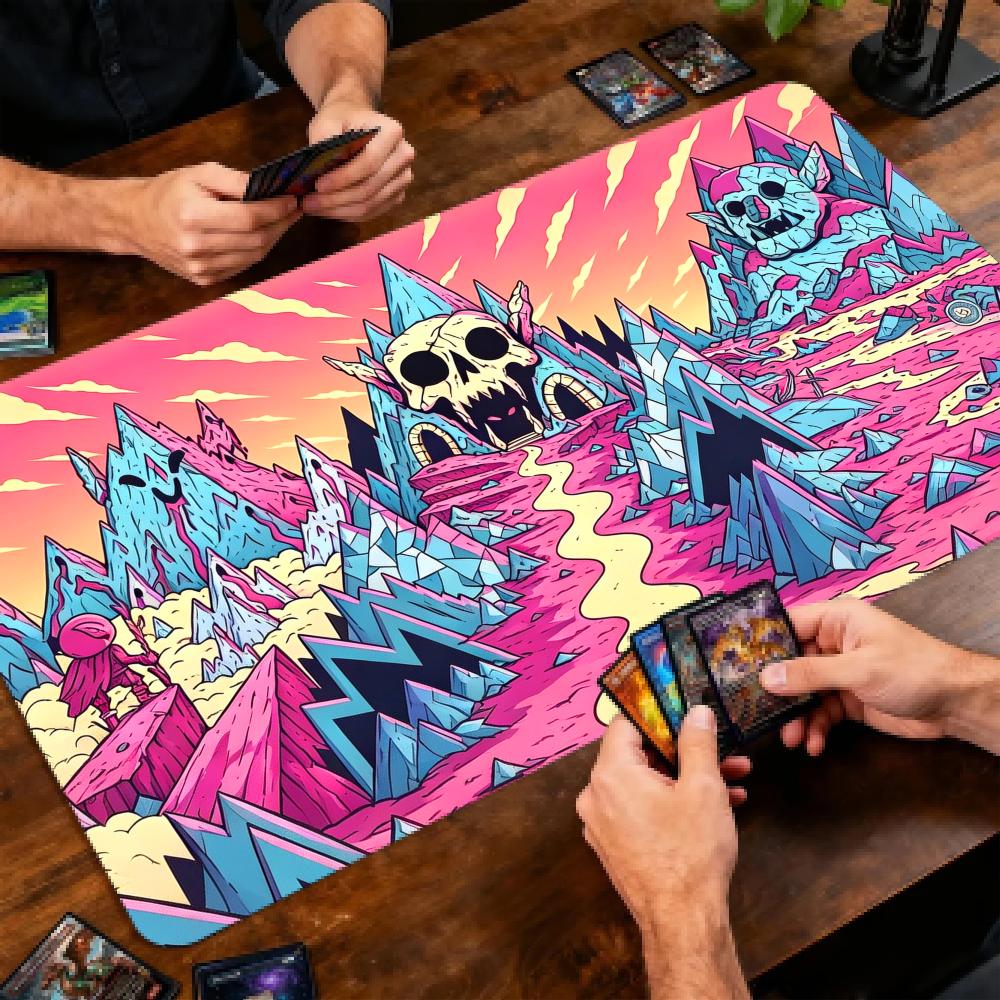Cartoon Pink Skull Mountain TC – Door Mat Blank Bewertung und Preis